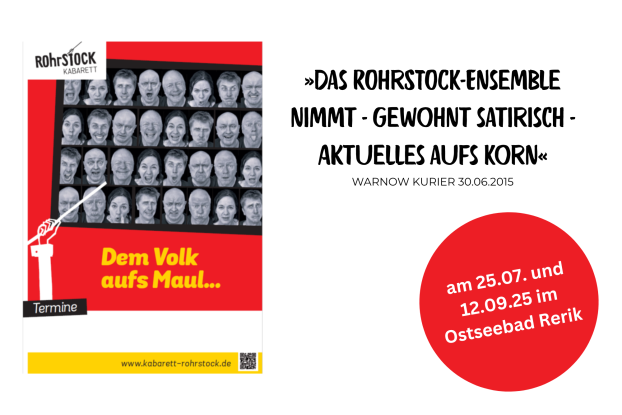 ROHRSTOCK_Veranstaltungskalender 30 x 20 cm, © Kabarett ROhrSTOCK e.V.