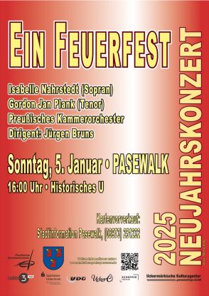 Plakat-Neujahrskonzert-Pasewalk, © Stadt Pasewalk