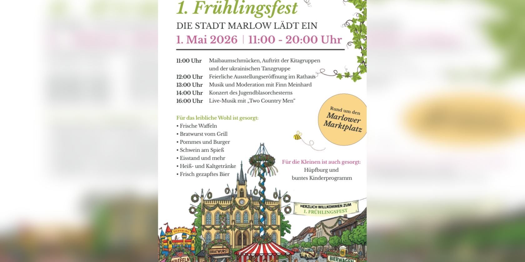 Fr&uuml;hlingsfest in Marlow, &copy; Stadt Marlow