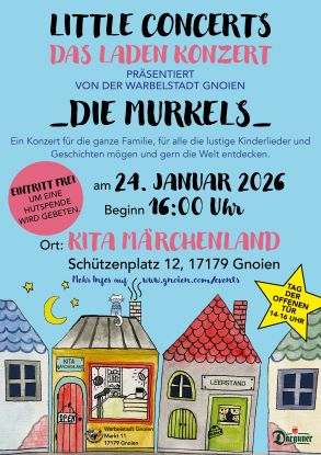 little concerts - The store concert with "Die Murkels" presented by the Warbelstadt Gnoien, &copy; Warbelstadt Gnoien