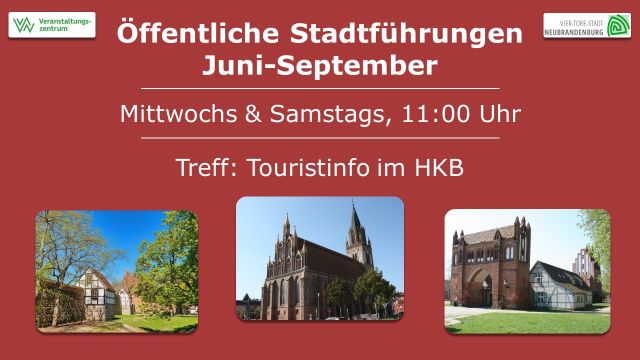 Öffentliche Stadt(ver)führungen durch Neubrandenburg, © VZN GmbH/N.Geffe