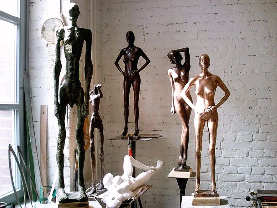 Blick ins Atelier von Rolf Biebl, &copy; Biebl