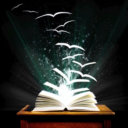 Fliegende B&uuml;cher, &copy; Bibliothek