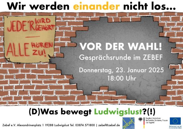 Plakat vor der Wahl, © Zebef e.V.