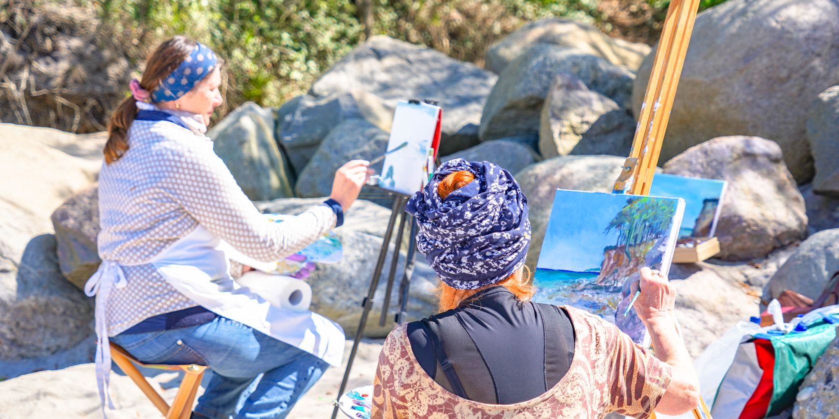 Plein Air malen am Strand©Jasmin Fernholz, © TFK