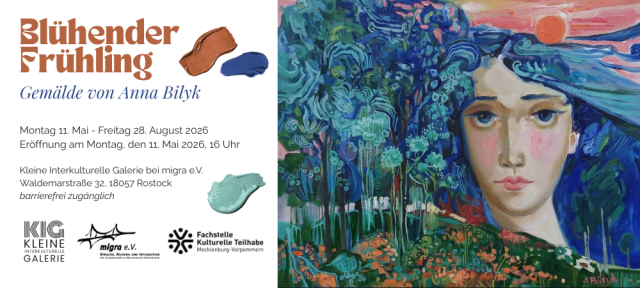 "Bl&uuml;hender Fr&uuml;hling" - Gem&auml;lde von Anna Bilyk, &copy; Anna Bilyk | migra e.V.