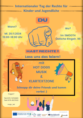 Plakat A4 Tag der Kinder- und Jugendrechte, © ZVG Plakat