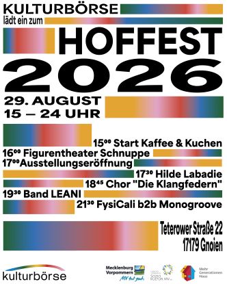 Hoffest Plakat, &copy; Lotta Mehner