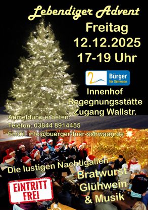 Living Advent poster 12122025 12 cm 300, © Bürger für Schwaan e.V.