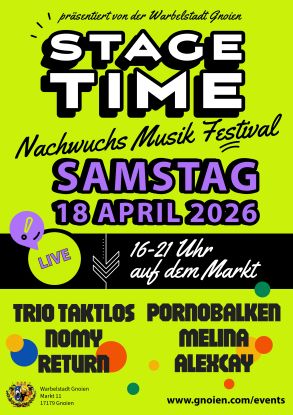 STAGE TIME - Young Music Festival - presented by the Warbelstadt Gnoien, &copy; Warbelstadt Gnoien
