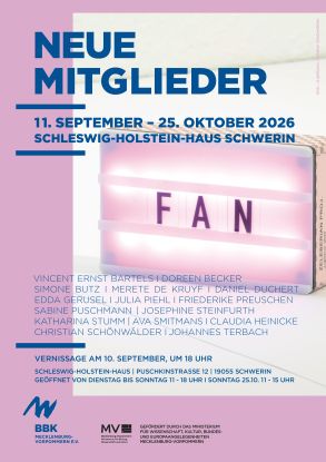 Plakat zur Ausstellung, &copy; BBK M-V e.V.