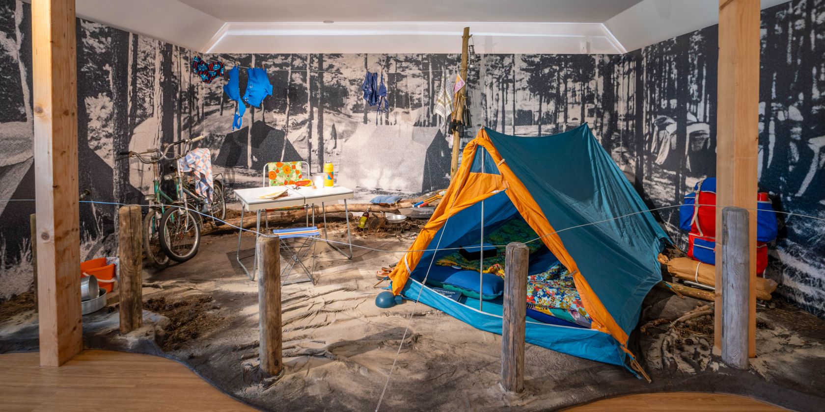 Campingecke in Ausstellung, © Museumsgesellschaft Mönchgut-Granitz