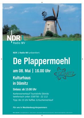 Plakat De Plappermoehl, © NDR