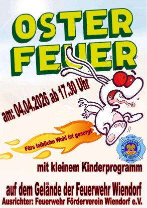 Easter bonfire 2026, &copy; FFW Wiendorf