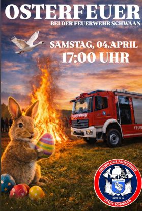 Easter bonfire, &copy; FFW Schwaan