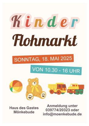 Children's flea market poster, © Tourismusbetrieb Mönkebude BgA