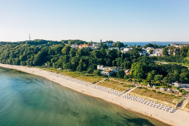 Luftaufnahme des Ostseebads G&ouml;hren auf R&uuml;gen_2 __ Aerial view of the Baltic Sea resort of G&ouml;hren on the island R&uuml;gen_2, &copy; TMV/Friedrich