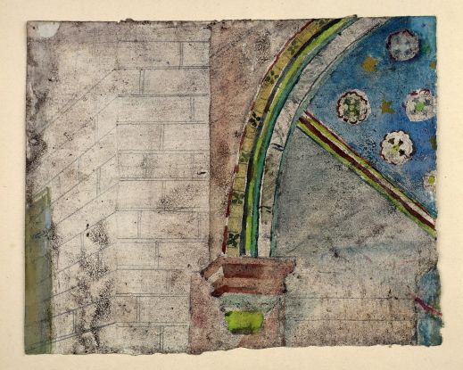 Ornamente St. Marienkirche, verkleinert, © Aquarell; ©Annelise Hoge