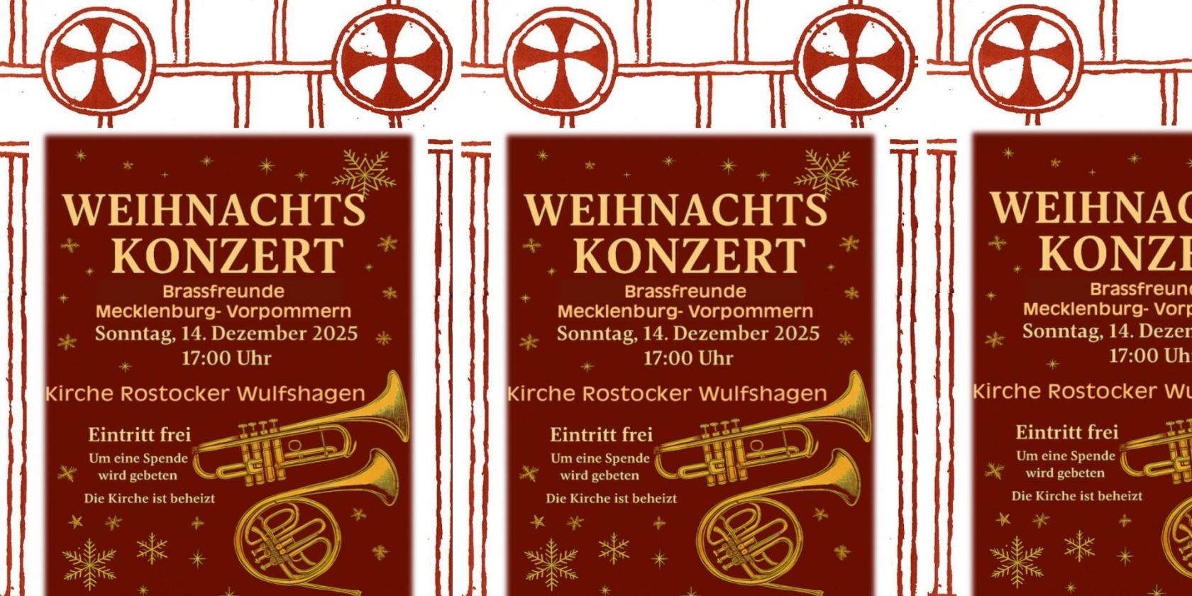 Weihnachtskonzert in Rostocker Wulfshagen, © Dorfkirche Rostocker Wulfshagen
