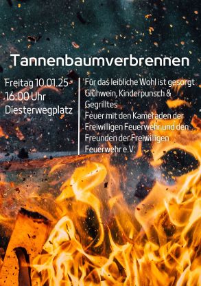 Tannenbaumverbrennen, © Burning of Christmas trees