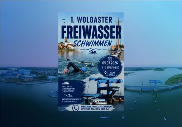 1. Wolgaster Freiwasserschwimmen, &copy; Podhorska Elke