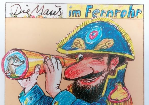Children's program with Wolfgang Rieck - The mouse in the telescope, © Rieck_Wolfgang_Maus_im_Fernrohr_bearb.jpg