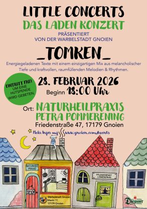 little concerts - The store concert with TOMKEN presented by the Warbelstadt Gnoien, &copy; Warbelstadt Gnoien